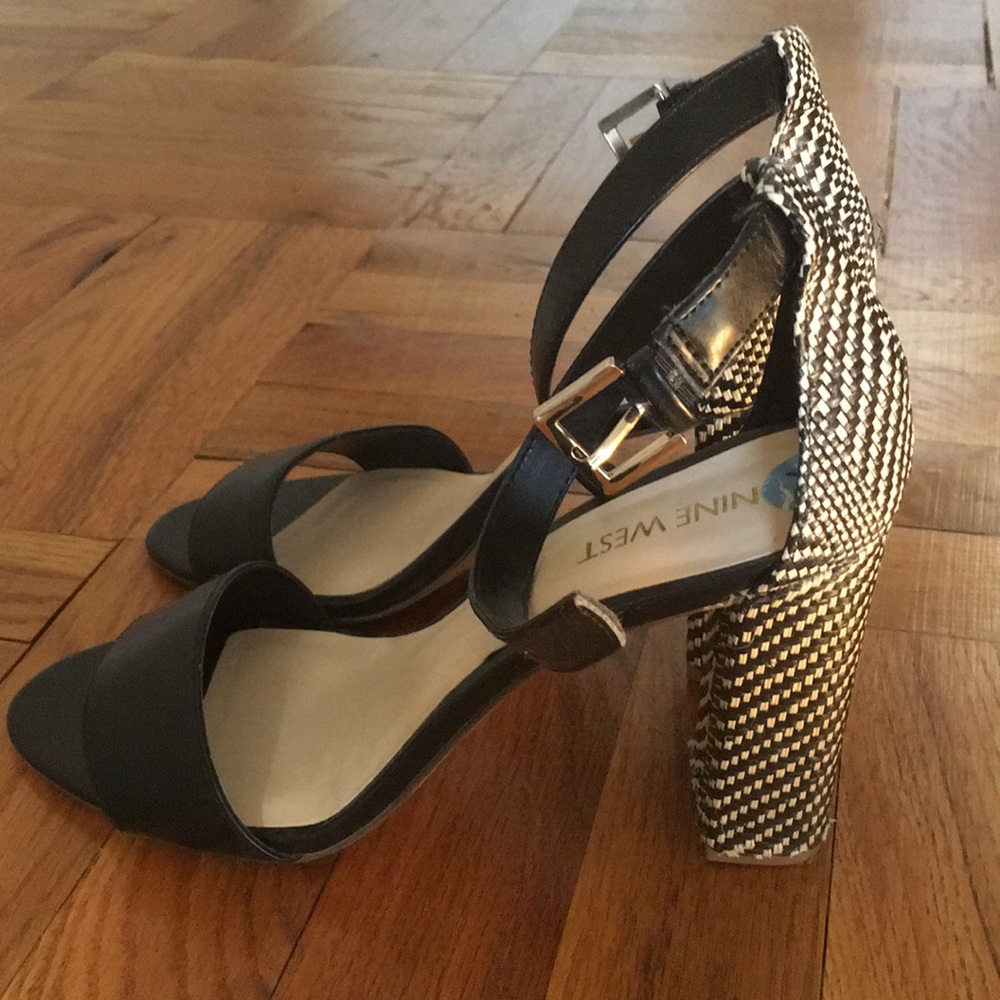 Nine west open toe heel